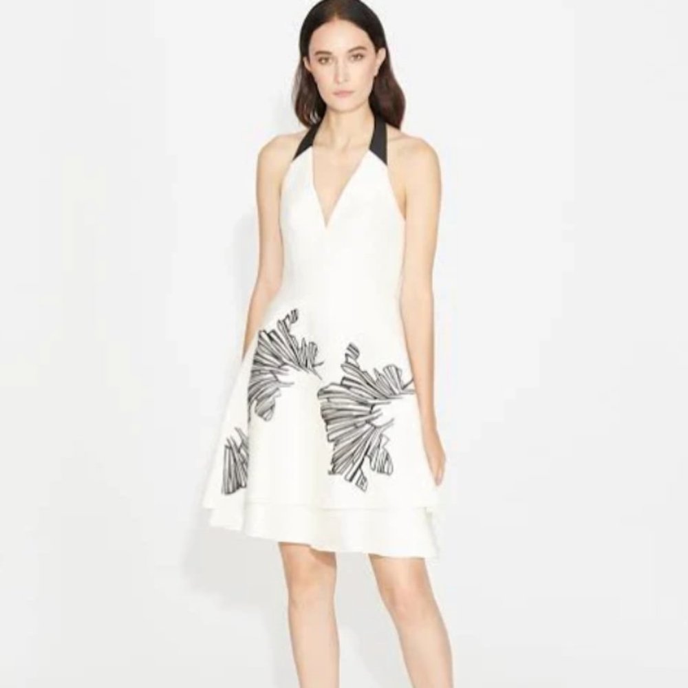Halston Heritage Halter Embellished dress NWT